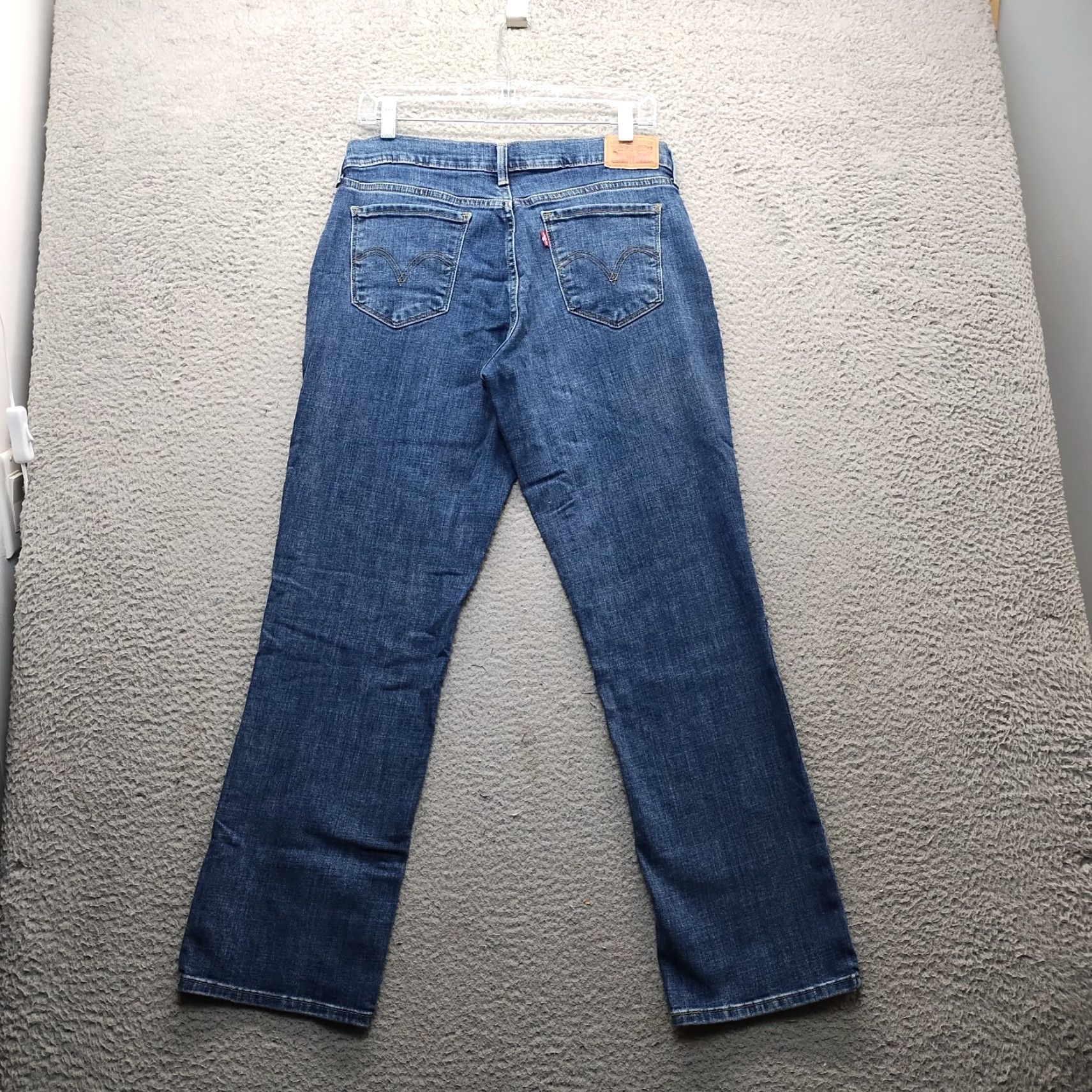 Levi's Levi's 505 Jeans Mens 30 Blue Denim Medium Wash Straight Leg Regular Size US 30 / EU 46 - 2 Thumbnail