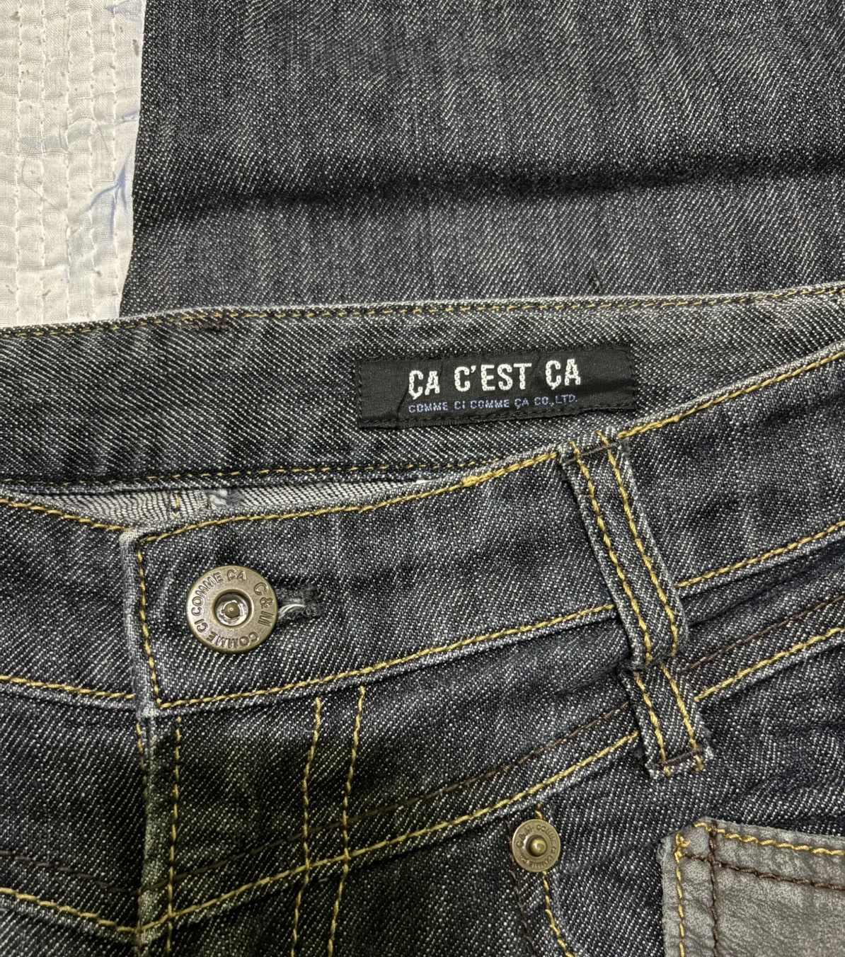 Japanese Brand × Vintage Japanese Comme Ci Comme Ca Streetwear Jeans Flared Denim Size US 28 / EU 44 - 18 Thumbnail