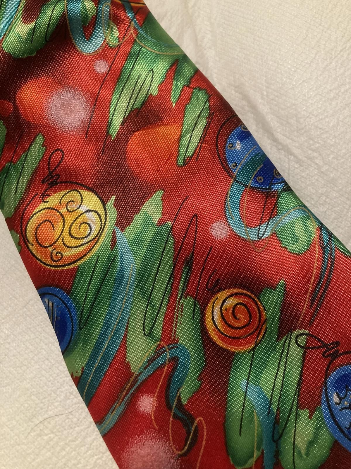 Designer NWOT Jerry Garcia Christmas Ornament Tie Size ONE SIZE - 2 Thumbnail