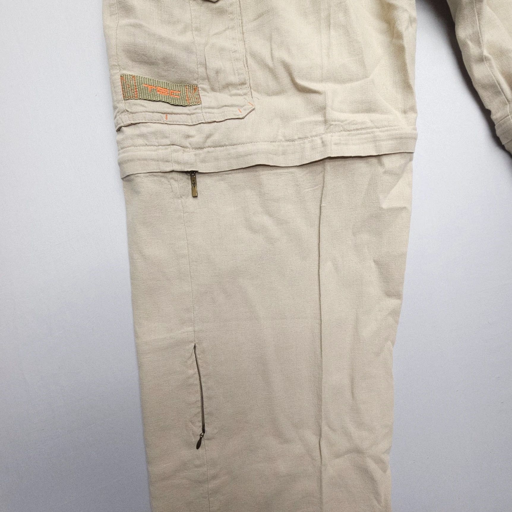 Vintage VINTAGE SCOTTeVEST Cargo Convertible Pants Mens 38x30 Baggy Hidden Pockets Y2K Linen Size 38R - 7 Thumbnail