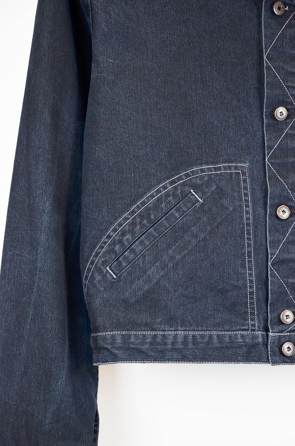 Marithe + Francois Girbaud Le Jean de Marithé François Girbaud Denim Jacket – Size 38 Size XS / US 0-2 / IT 36-38 - 4 Thumbnail