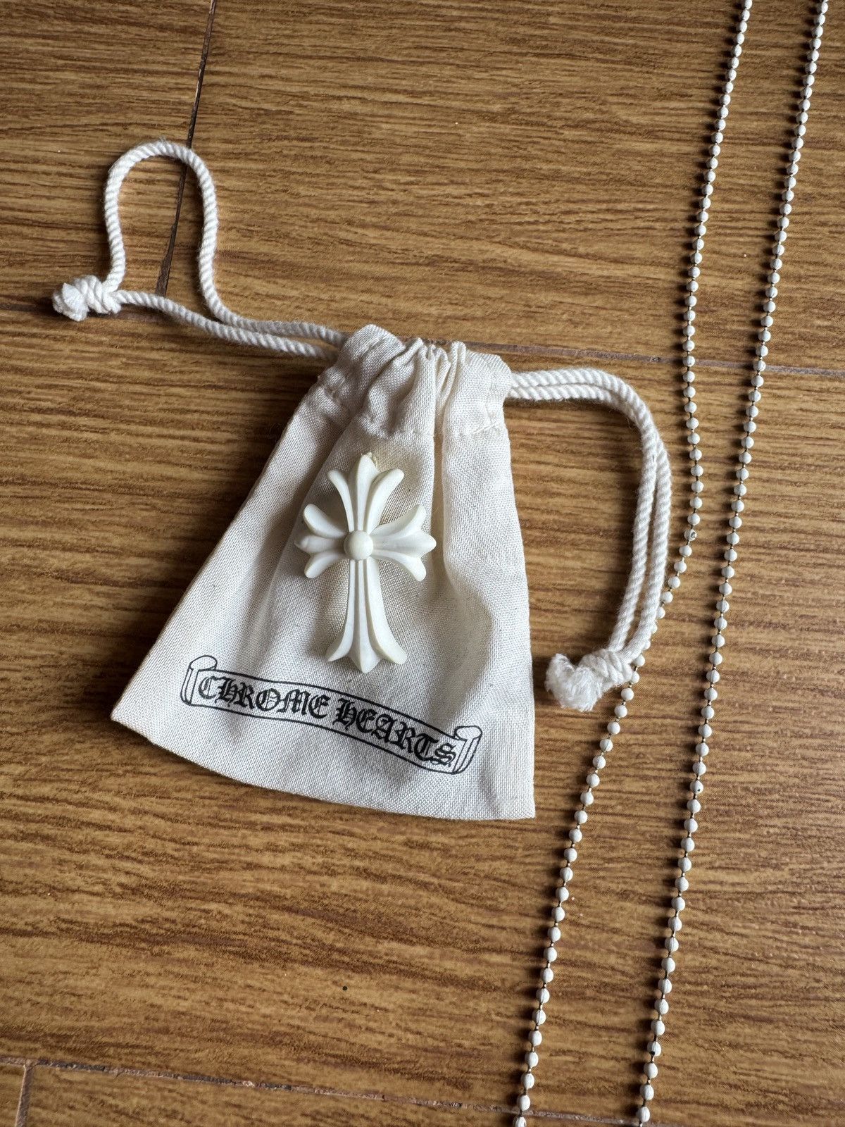 Chrome Hearts Chrome Hearts silicone White Cross Necklace Size ONE SIZE - 1 Thumbnail