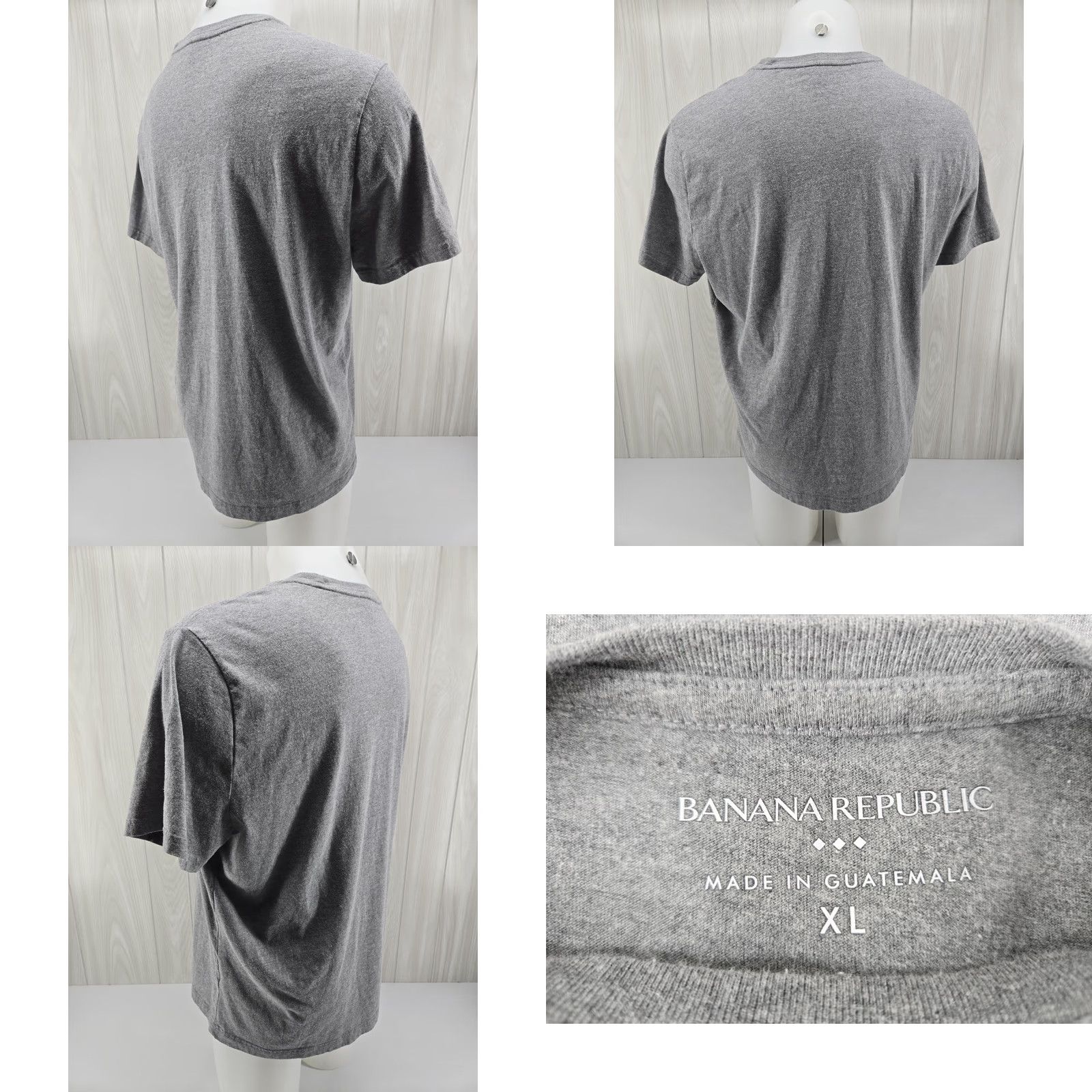 Banana Republic VINTAGE Banana Republic Men's Short Sleeve Shirt Motorcycle Gray XL Size US XL / EU 56 / 4 - 8 Thumbnail