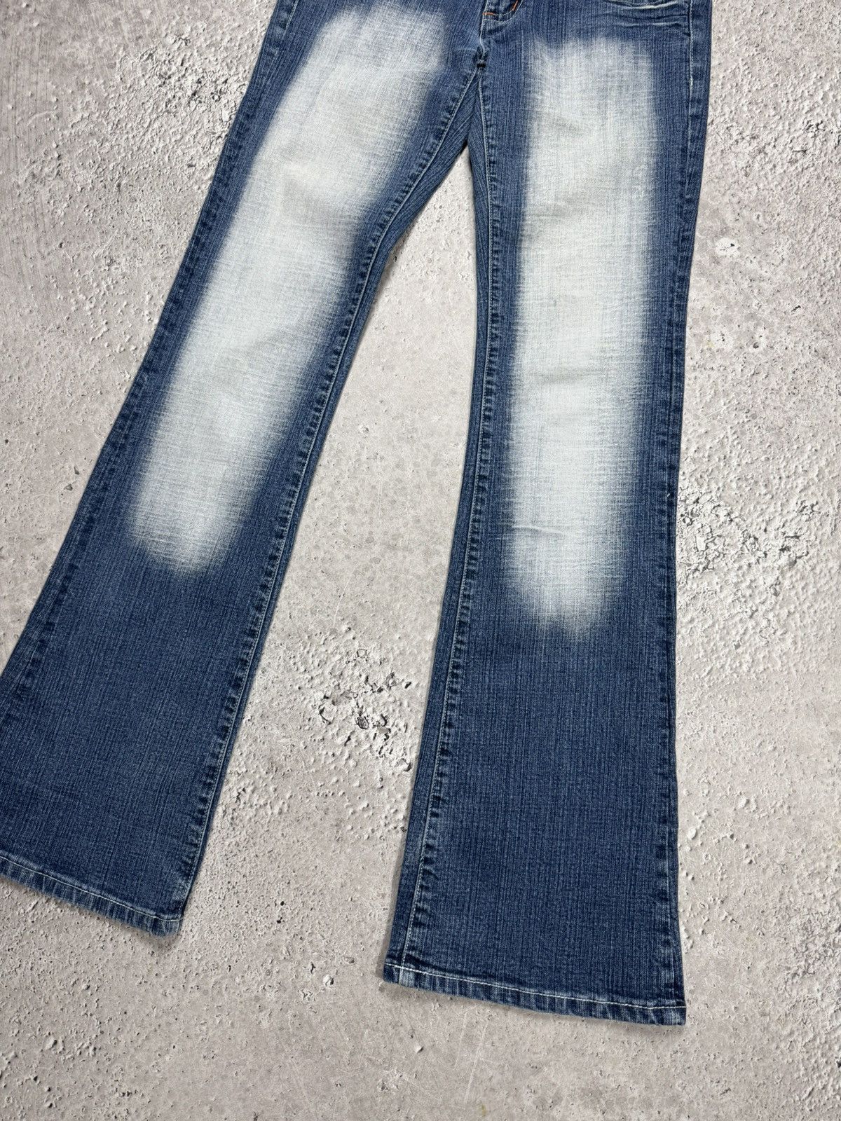 Other Vintage Flared Bootcut Jeans Tribal Embroidery Denim Pants Size 27" / US 4 / IT 40 - 10 Thumbnail
