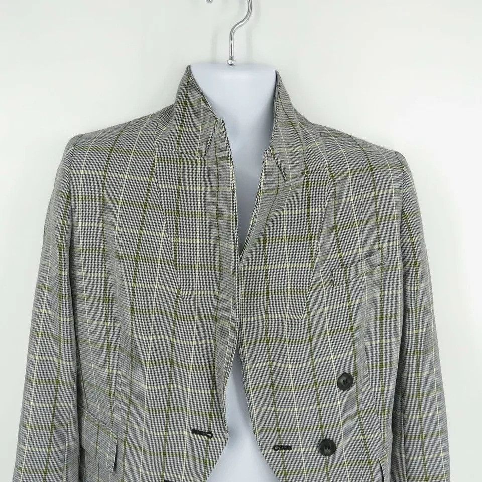Bar III Vintage Bar III Women's Plaid Blazer Jacket Size 12 NWT $12 Size XL / US 12-14 / IT 48-50 - 3 Thumbnail