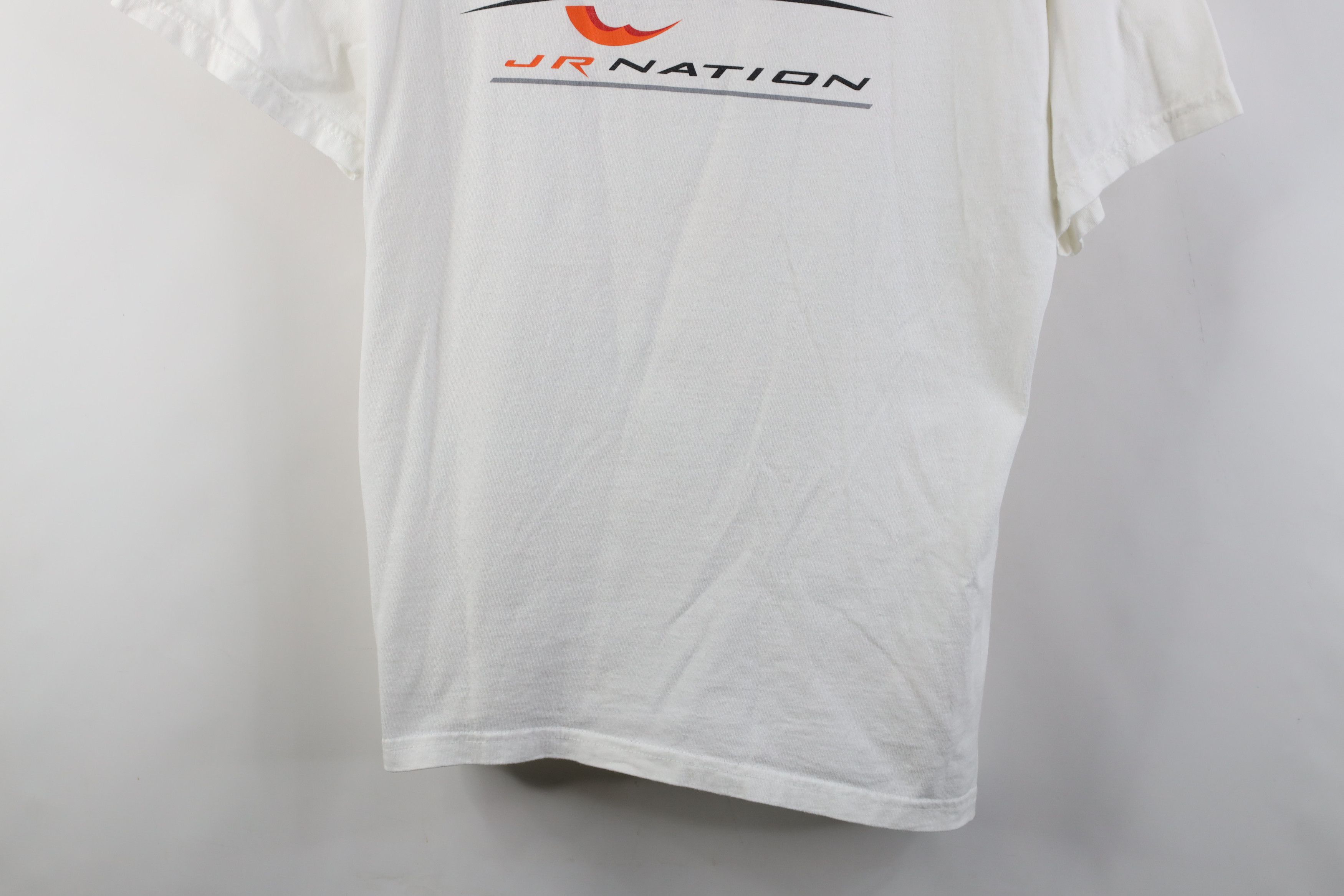Vintage Vintage Jr Crew JR Nation Fire Flames Racing T-Shirt Size US L / EU 52-54 / 3 - 3 Thumbnail