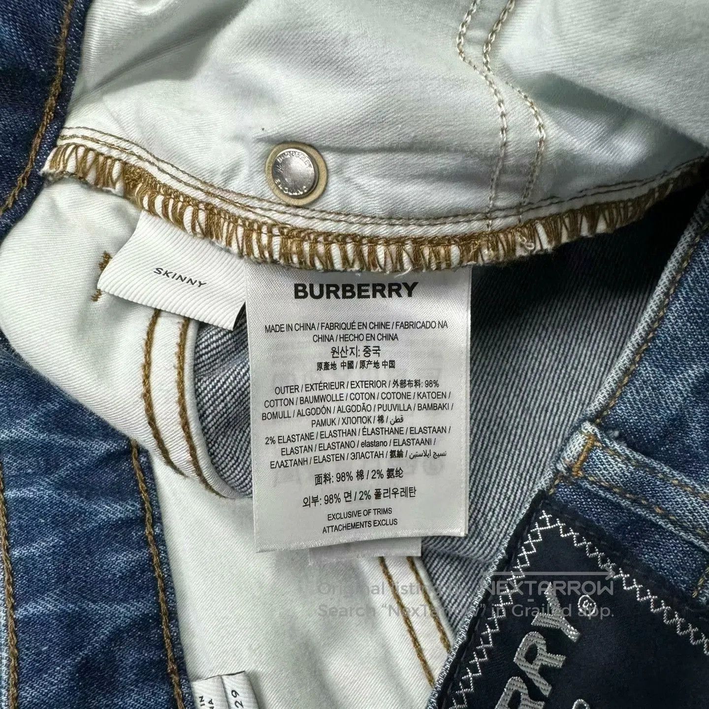 Burberry burberry blue washed denim jeans size 29. Size US 29 - 4 Thumbnail