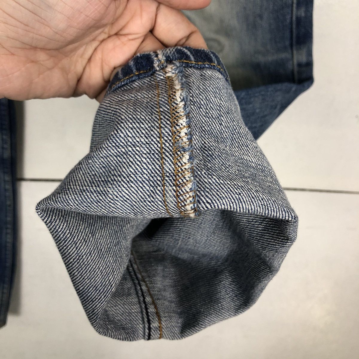 Levi's Made & Crafted 🔥90’s Vintage Levi’s Denim Jeans Distressed Denim Size US 32 / EU 48 - 12 Thumbnail
