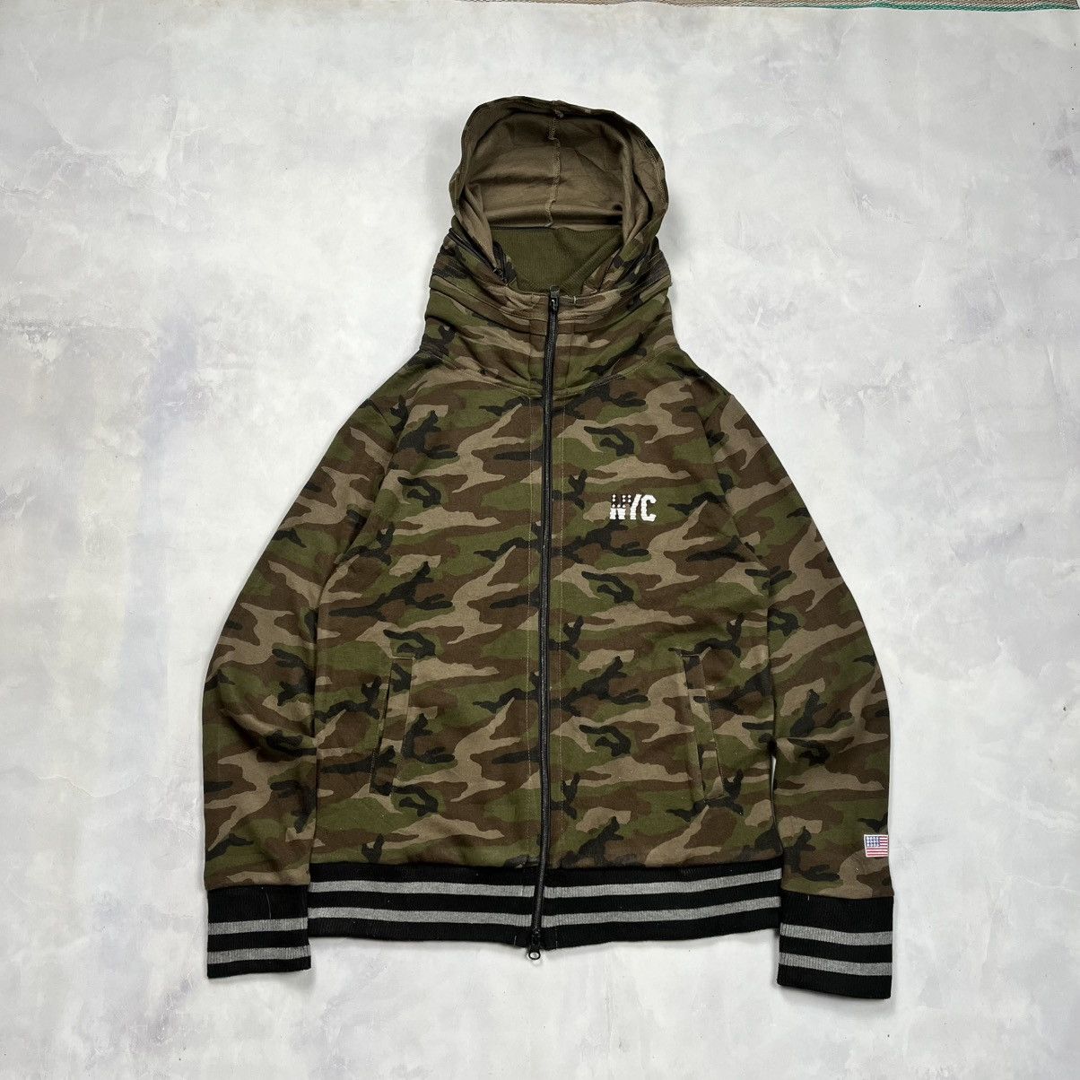 If Six Was Nine Apocalypse Bono Hoodie Double Zipper Cammouflage Size US M / EU 48-50 / 2 - 1 Thumbnail