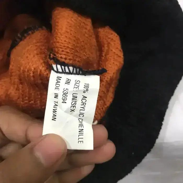Vintage USA Overprint Knit Beanie Hat Size ONE SIZE - 6 Thumbnail
