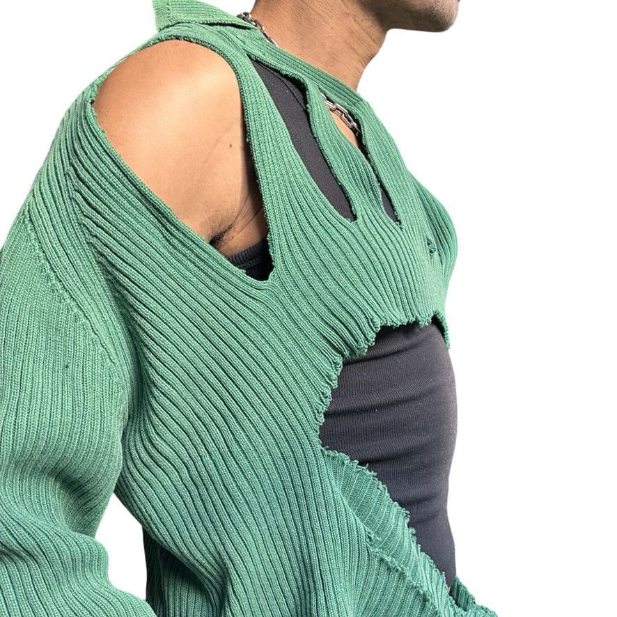 Tommy Hilfiger ASTROBOI* x Tommy Hilfiger 'Elfin' Green Ribbed Sweater - XL Size US XL / EU 56 / 4 - 6 Thumbnail