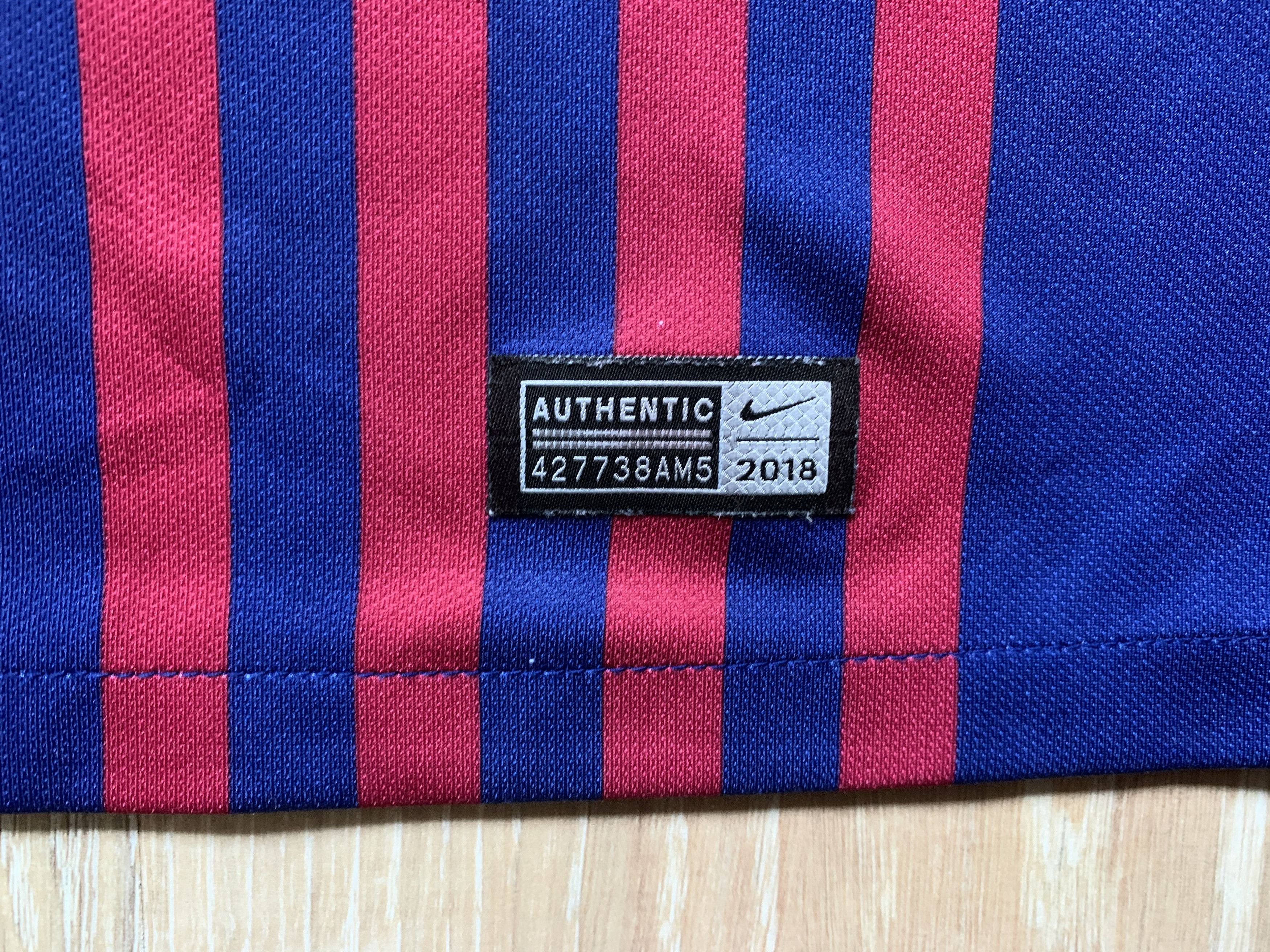 Nike Youth Nike Barcelona Home Shirt 2018 Size US XXS / EU 40 - 5 Thumbnail