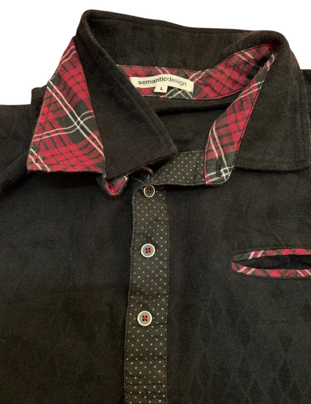 semanticdesign Semantic Design Polo Double Collar Shirt Size US M / EU 48-50 / 2 - 3 Thumbnail