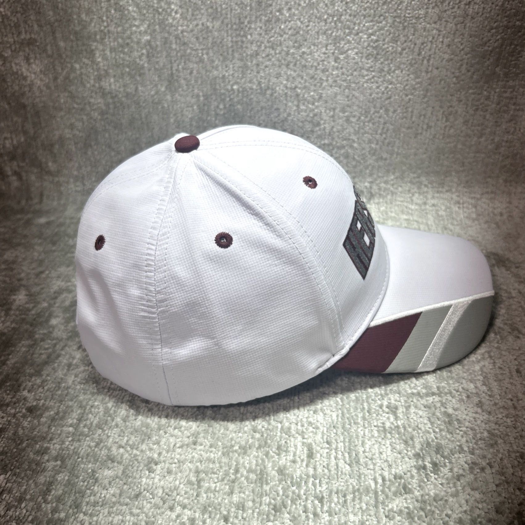 Vintage Hersheys Adjustable Hat OSFM White Baseball Cap Men One Size Solid Adjustable Classic Vintage: No (Ensure concise) Size ONE SIZE - 4 Thumbnail