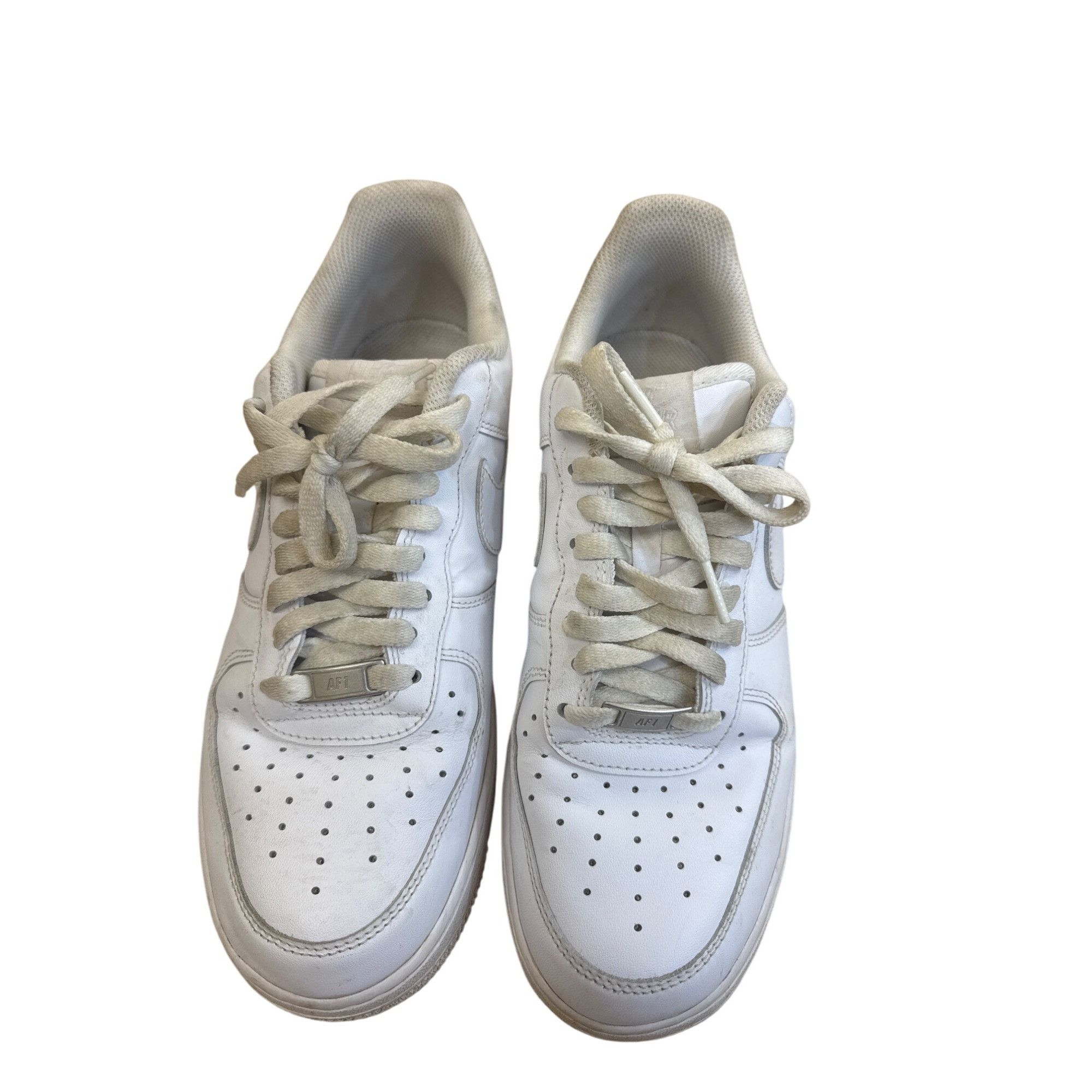 Nike Nike Air Force 1 Mens white leather Low-Top Sneakers shoes S Size US 9 / EU 42 - 9 Thumbnail