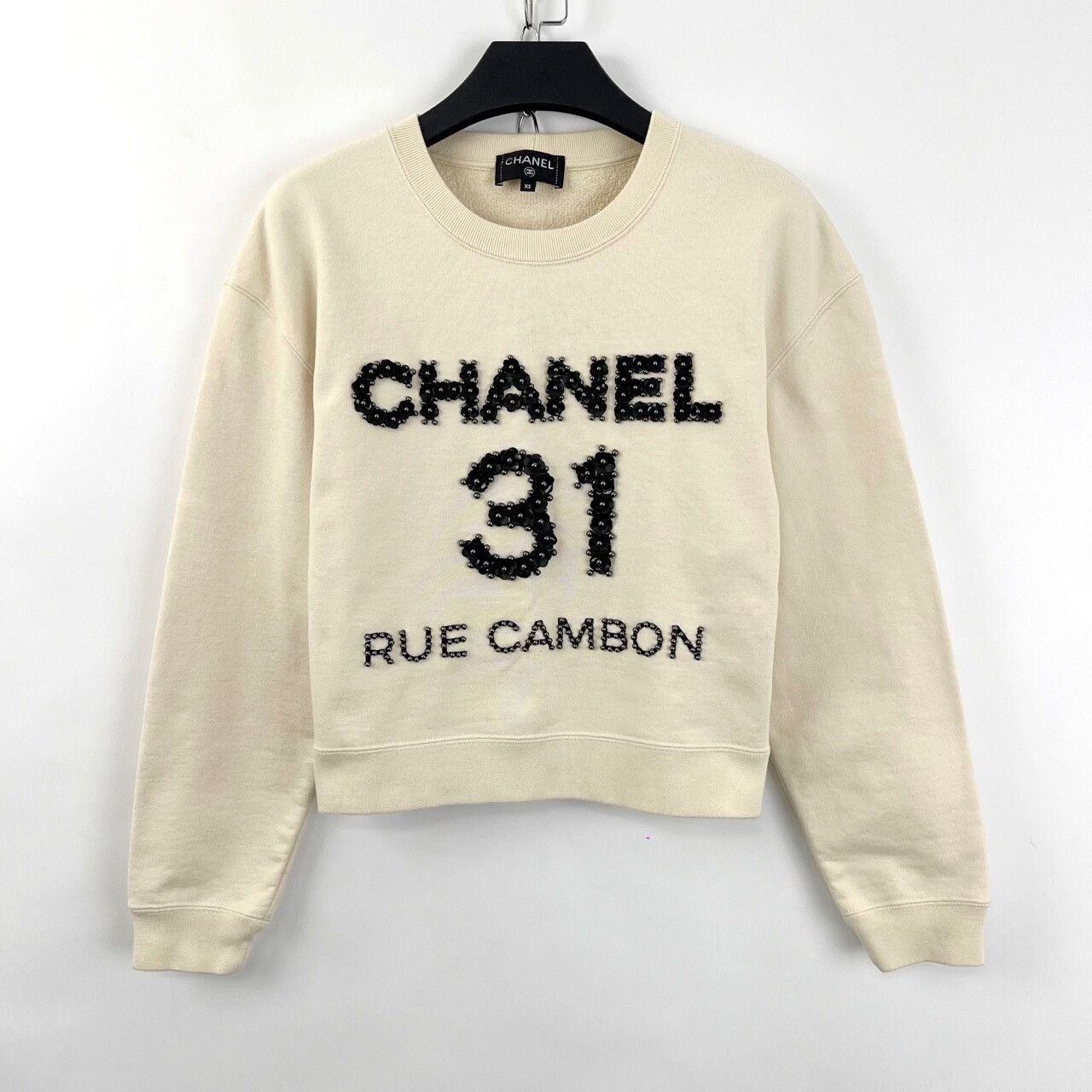 Chanel Chanel Artisan Camellia Beaded Sweatshirt Size XS / US 0-2 / IT 36-38 - 1 Thumbnail