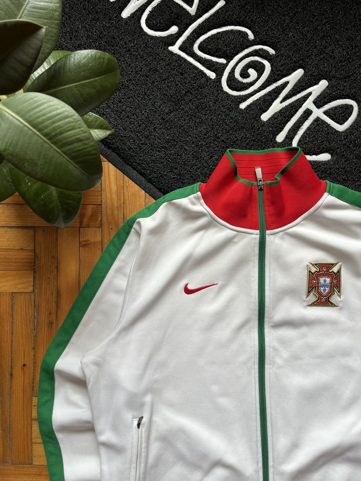 Nike × Vintage Vintage Nike Portugal 2010/2011 Football Track Jacket Size US XL / EU 56 / 4 - 2 Thumbnail