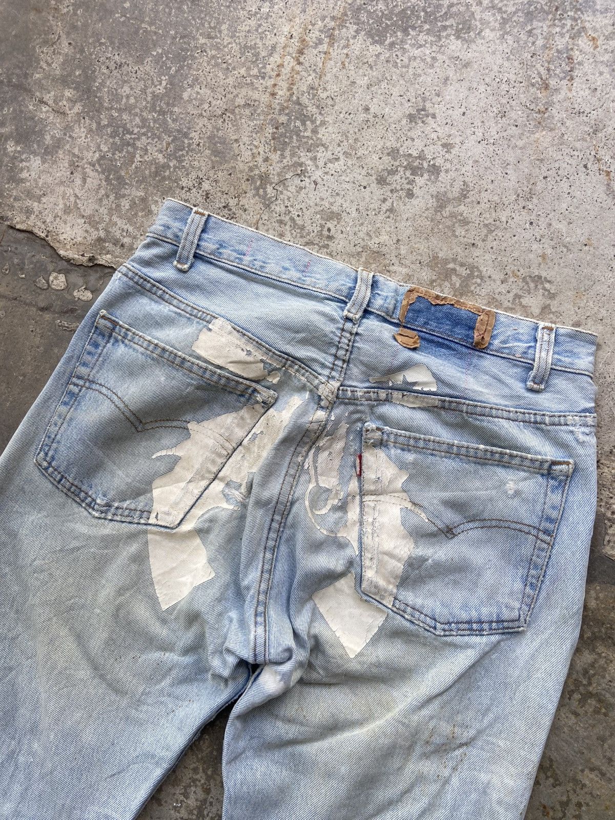 Levi's VINTAGE Levi’s 501 x HUNDREDCLUB Punk Rock Jeans Size US 30 / EU 46 - 9 Thumbnail