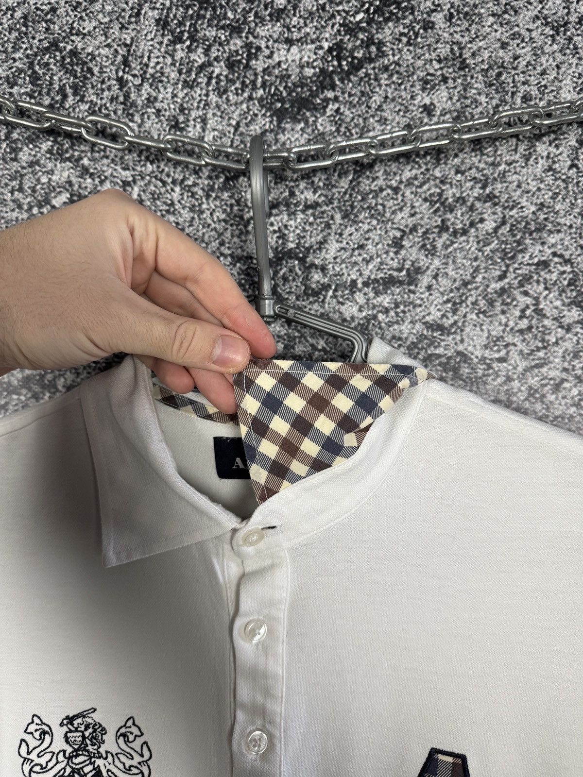 Aquascutum Men’s Aquascutum London Short Sleeve Polo Shirt Size XL Size US XL / EU 56 / 4 - 8 Thumbnail
