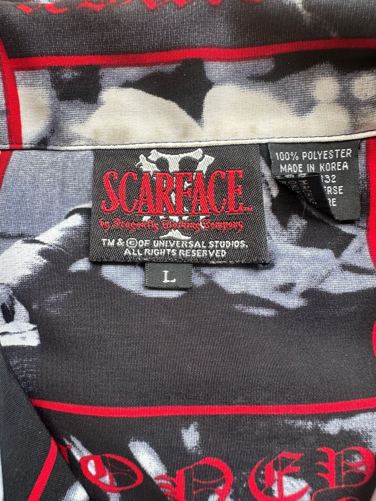 Vintage RARE! Vintage scarface button down short sleeve shirt Size US XL / EU 56 / 4 - 4 Thumbnail