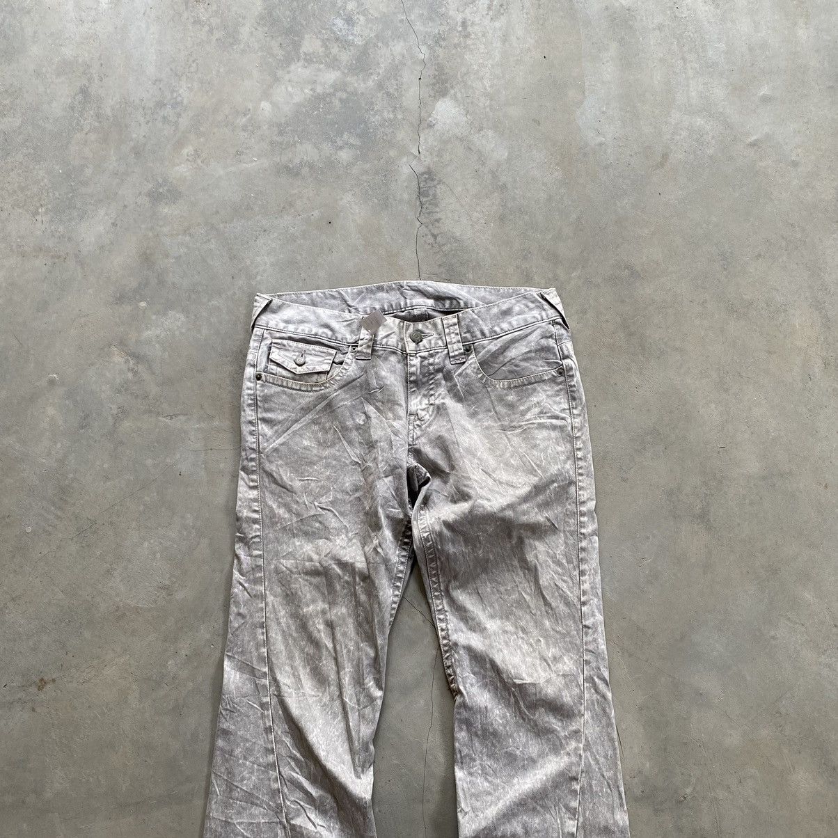 Tornado Mart Tornado Mart stone washed flare pants Size US 32 / EU 48 - 2 Thumbnail