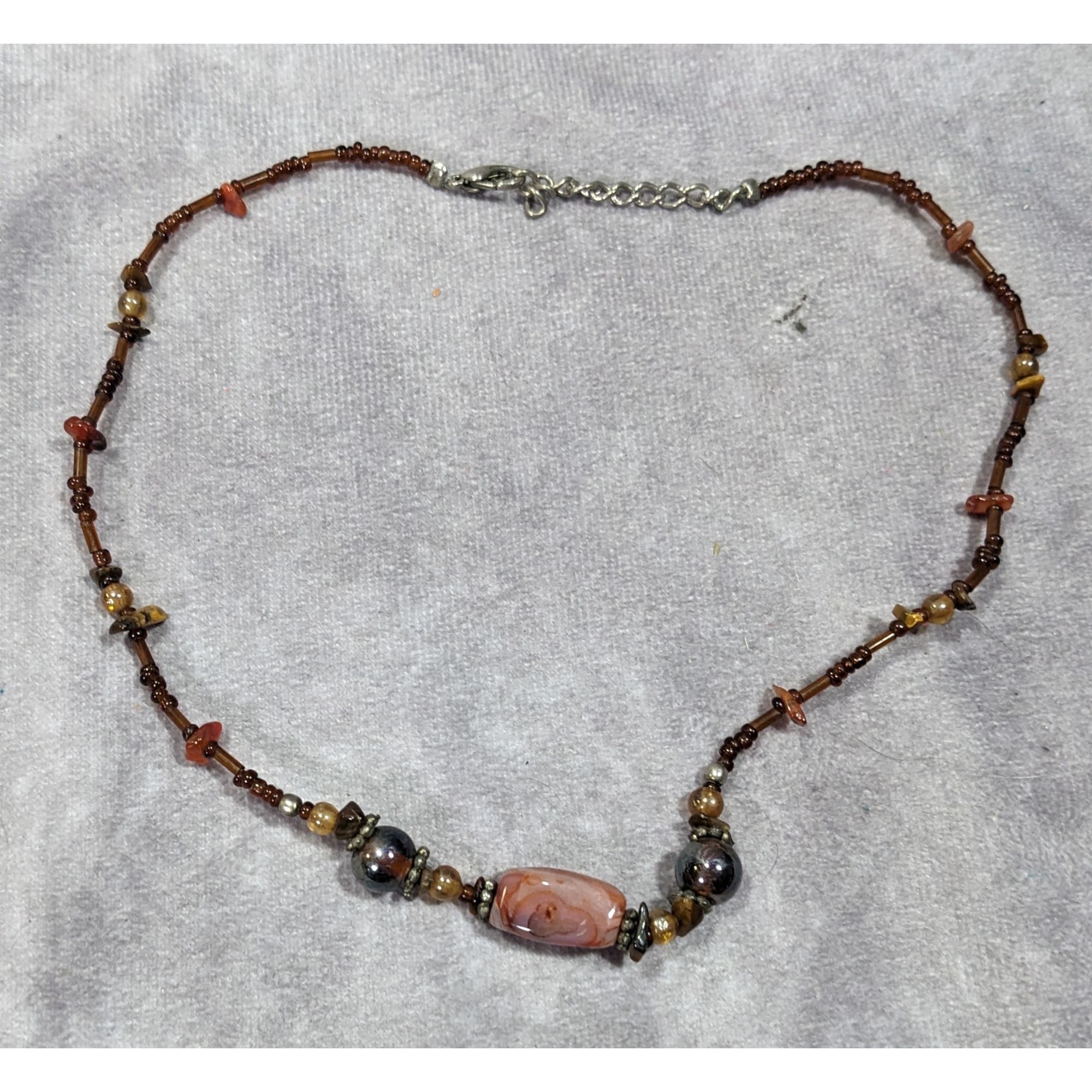Other Rustic Glass And Gemstone Beaded Necklace Size ONE SIZE - 6 Thumbnail