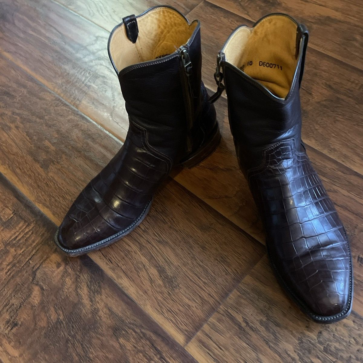 Lucchese Rare Lucchese Cowboy Boot 10 Elliot Nile crocodile Western Size US 10 / EU 43 - 20 Thumbnail