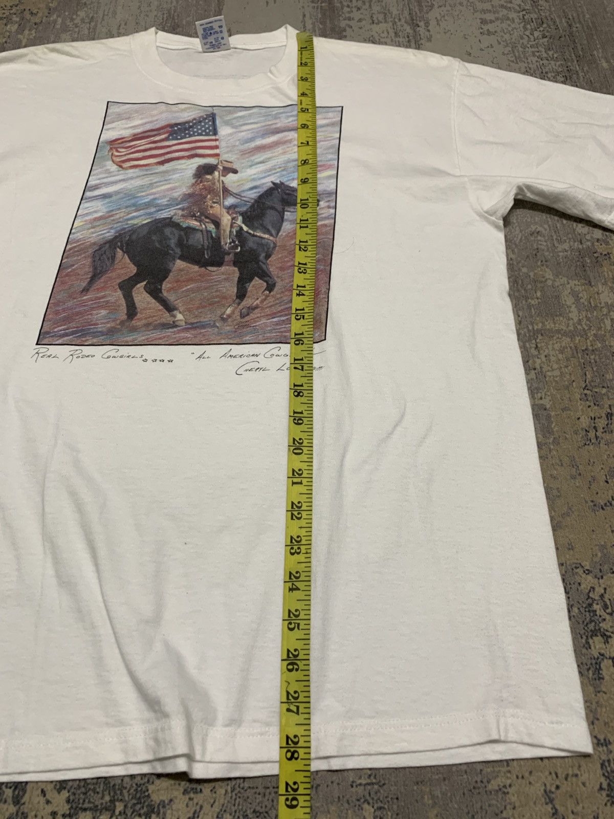 Vintage Vtg Cowgirl Western Graphic Tee Americana Rodeo Cheryl Long Size US L / EU 52-54 / 3 - 10 Thumbnail