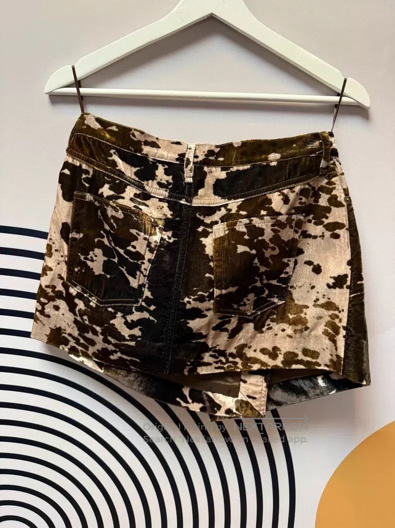 Acne Studios Acne Studios Camouflage Flocking Short Skirt Size 42" / US 20 - 2 Thumbnail