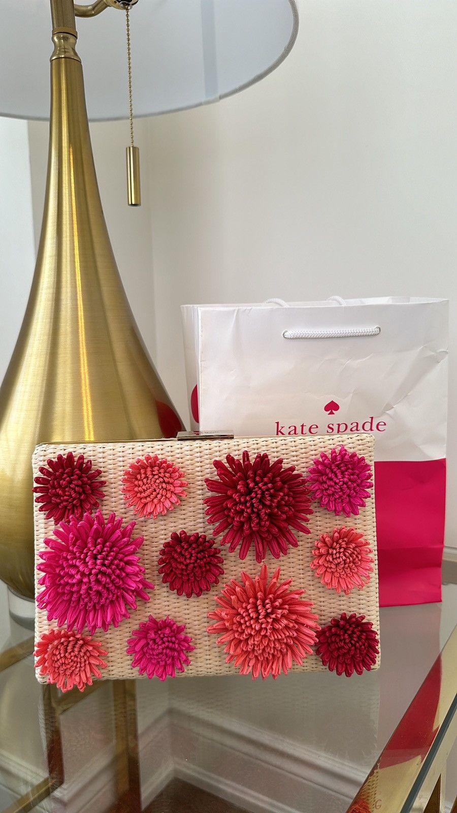 Kate Spade Kate Spade Emanuelle Montigo Avenue Clutch Floral 3D Bag Size ONE SIZE - 2 Thumbnail