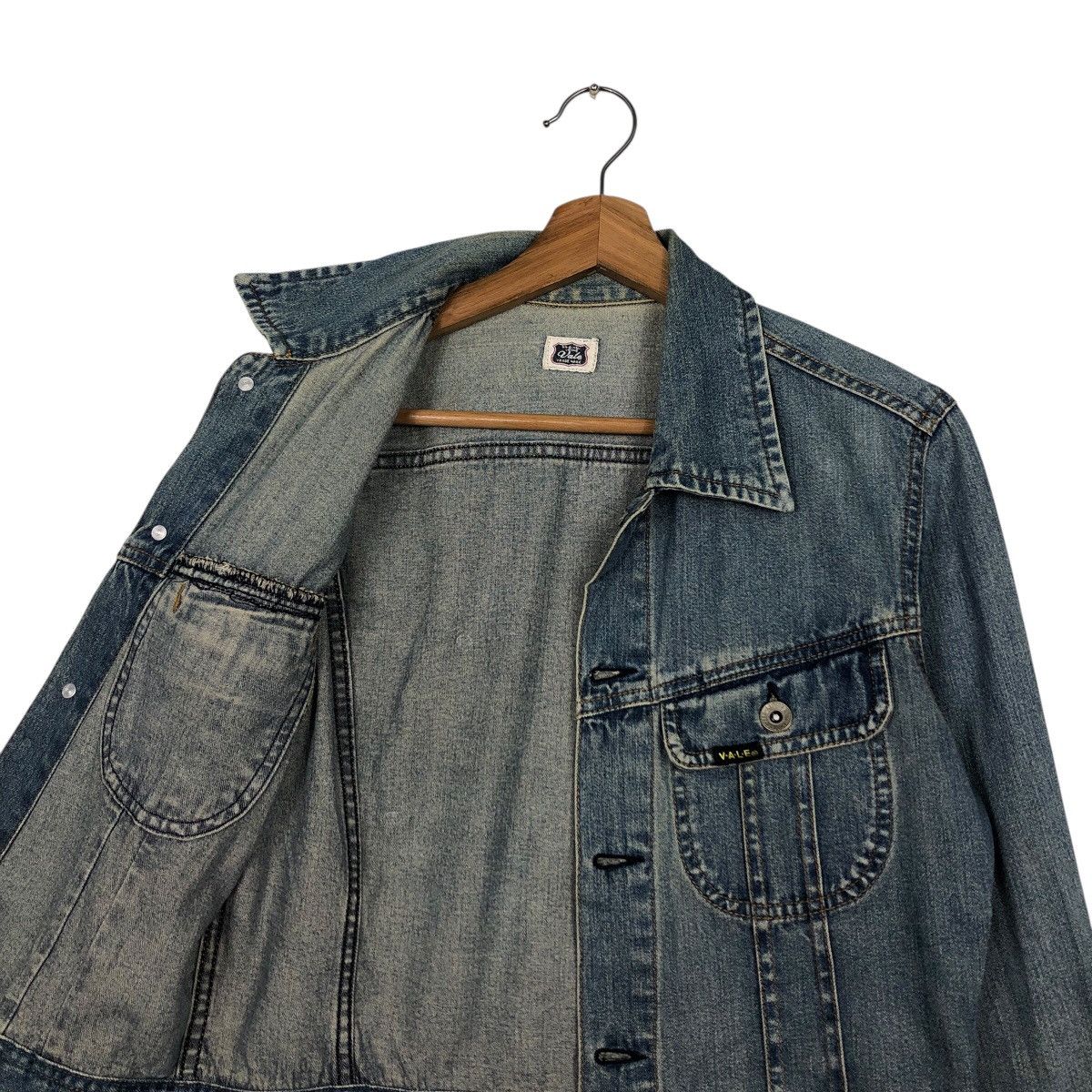 Japanese Brand 📌Cropped Biker Trucker Denim Jacket Vale Hysteric Glamour Size US L / EU 52-54 / 3 - 16 Thumbnail