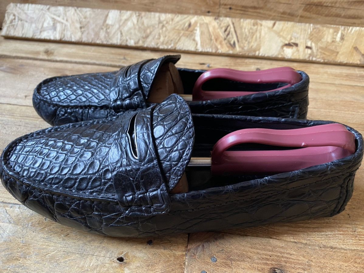 Louis Vuitton Louis vuitton black exotic crocodile loafers uk sz7 US 8 Size US 8 / EU 41 - 3 Thumbnail