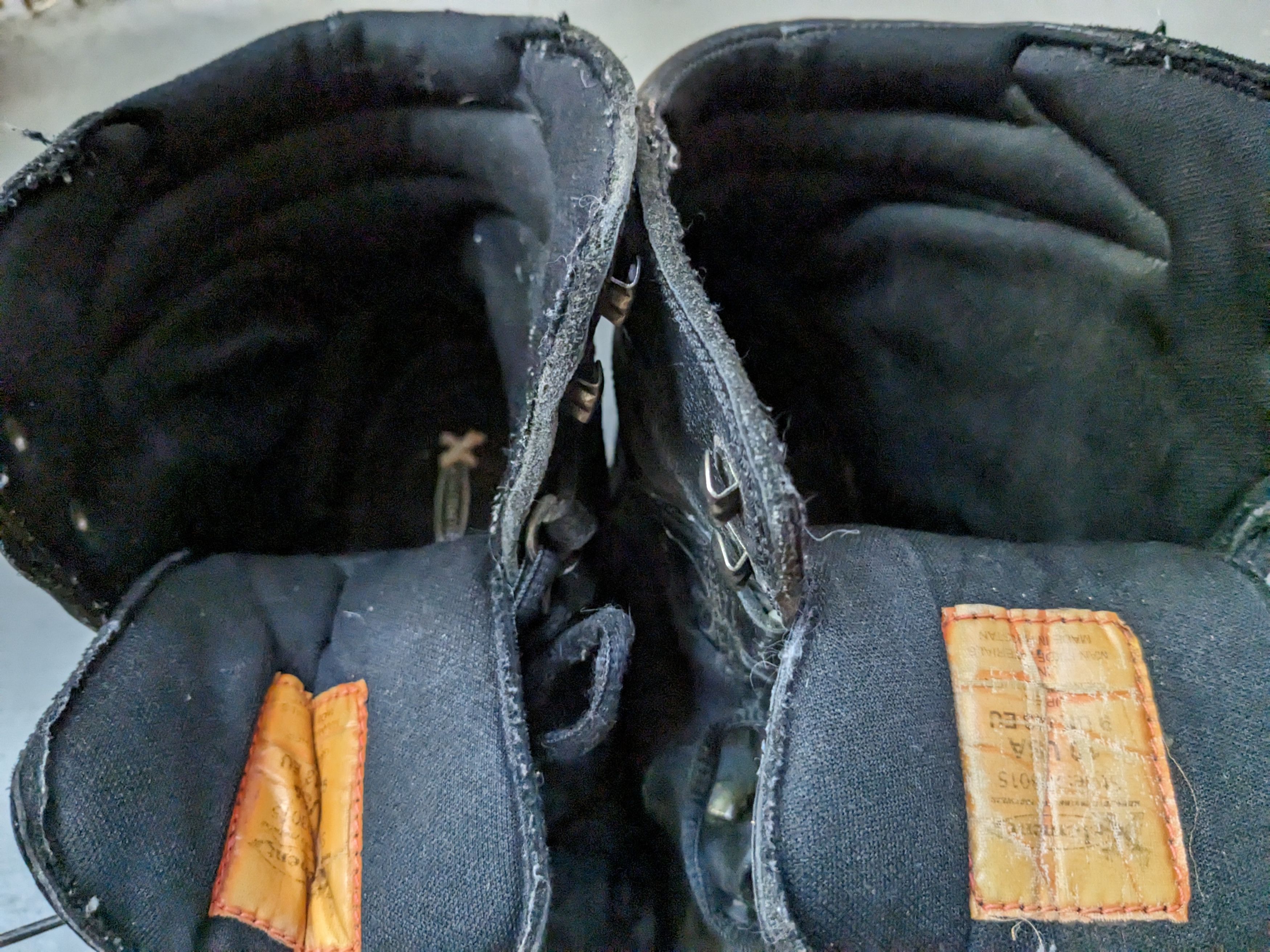Genuine Leather Vintage Boots Black Size 10 Leather Biker Chunky Lace Up Size US 10 / EU 43 - 3 Thumbnail