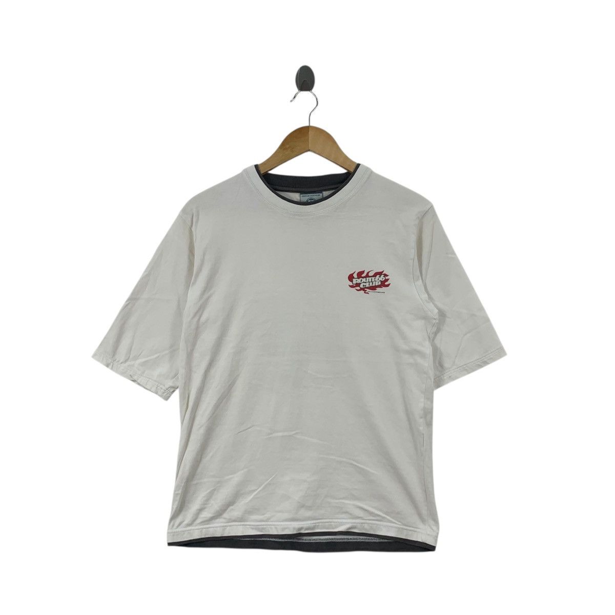 Vintage Vintage US ROUTE 66 CLUB Motorcycle Chopper Tee Shirt Top Size US L / EU 52-54 / 3 - 4 Thumbnail