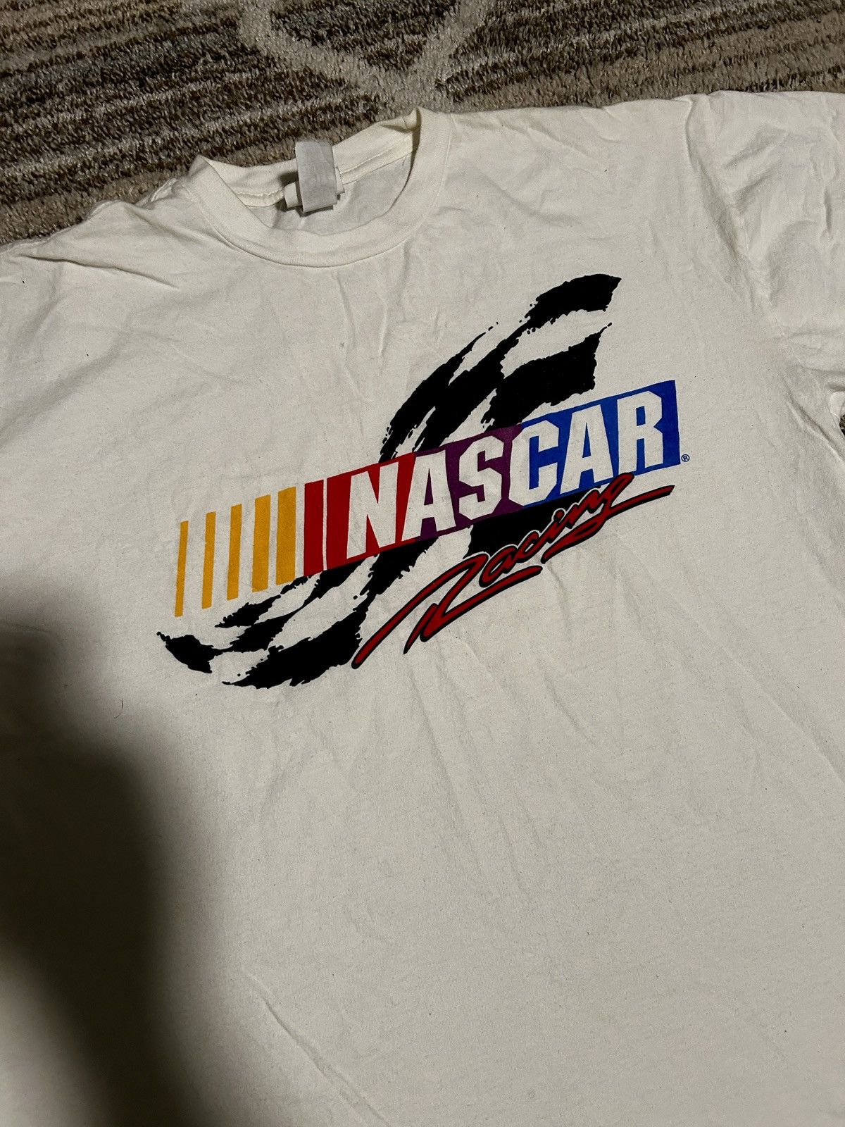 NASCAR NASCAR Racing Logo T-Shirt White Size US XXL / EU 58 / 5 - 2 Thumbnail