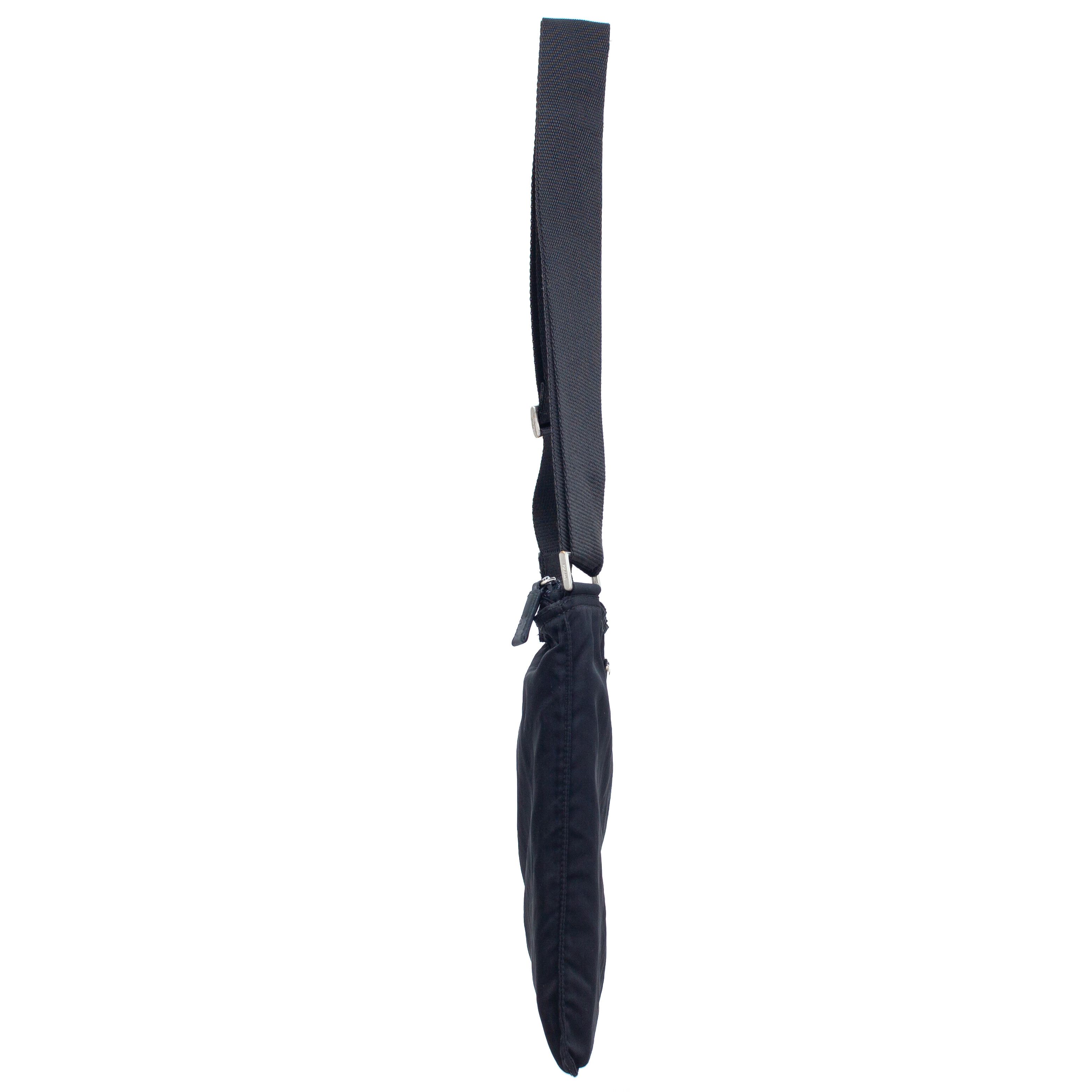 Prada 1.5k$ Prada Black Nylon Crossbody Tessuto Bag Size ONE SIZE - 5 Thumbnail