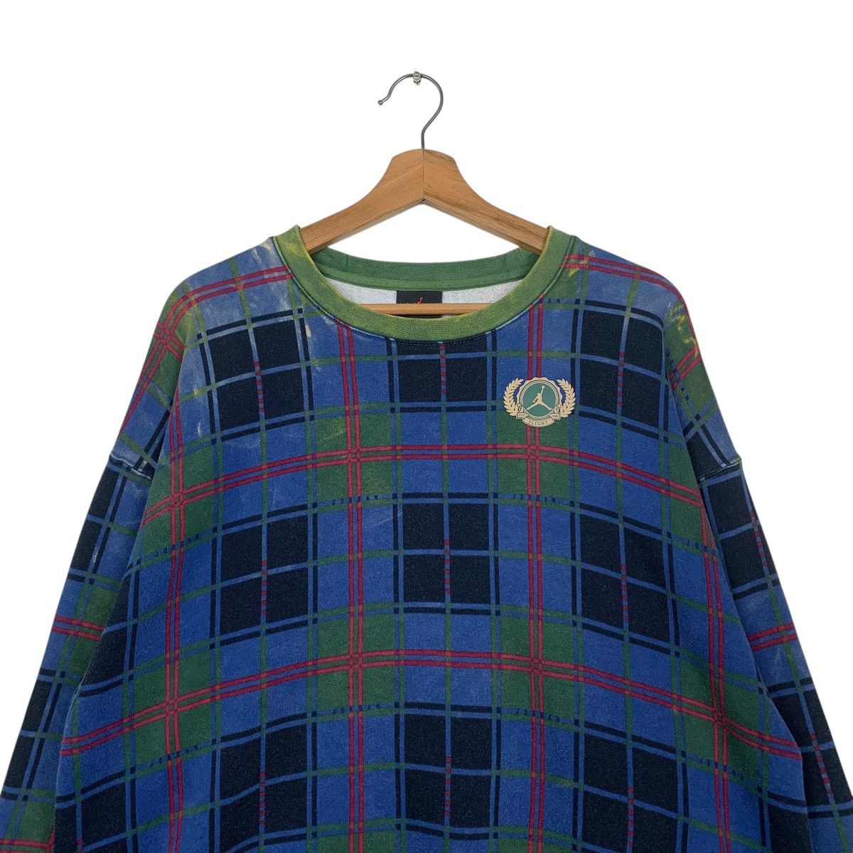 Jordan Brand Jordan Plaid Sweater Size XL / US 12-14 / IT 48-50 - 2 Thumbnail