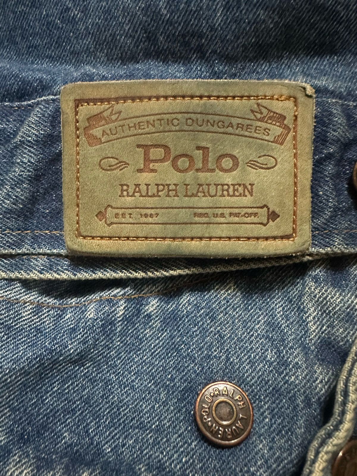 Polo Ralph Lauren Polo Ralph Lauren Denim Trucker Bomber Jacket Vintage Size US L / EU 52-54 / 3 - 6 Thumbnail