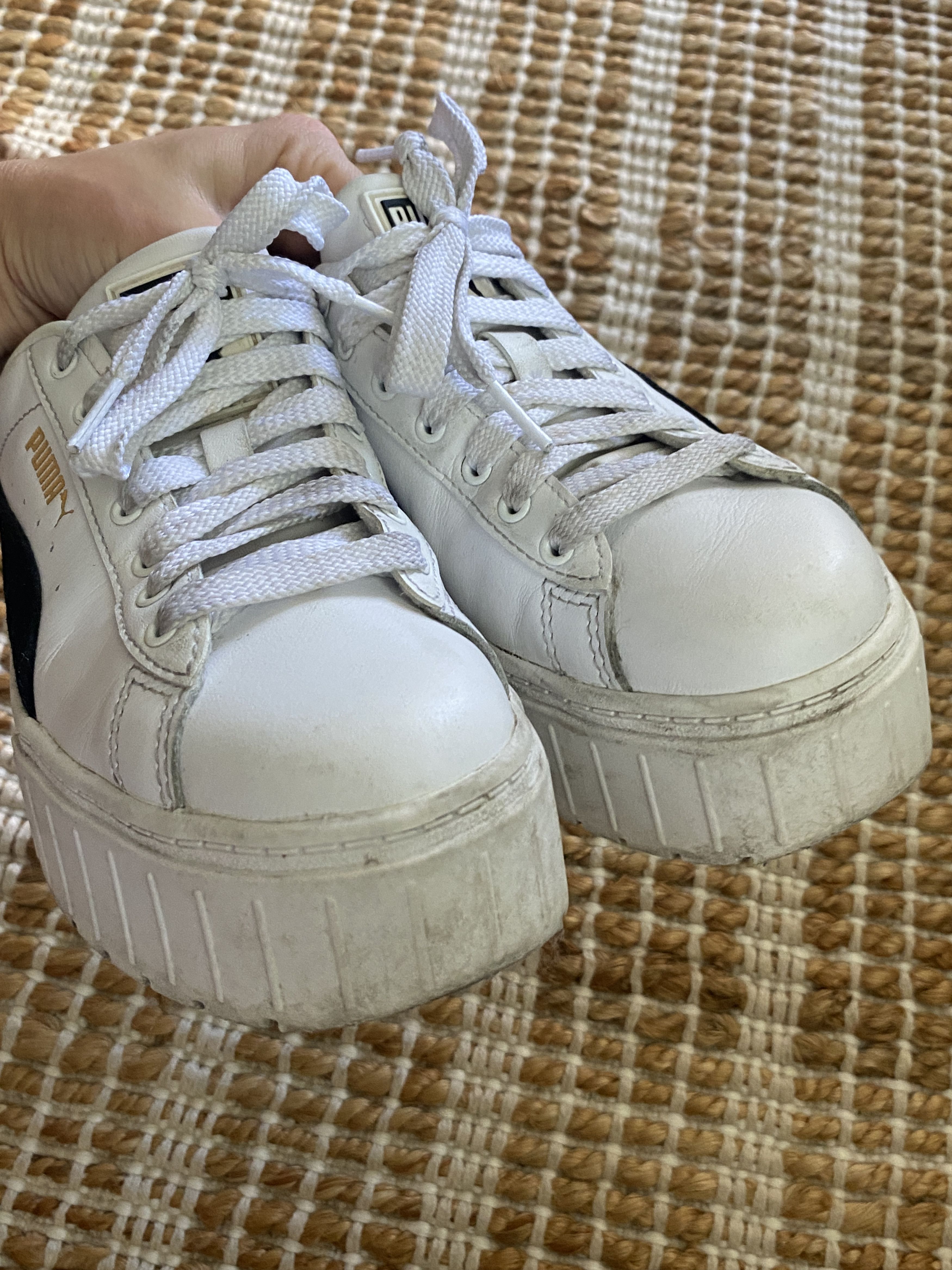 Puma Mayze Women’s Sneakers – White & Black – Size US 6.5