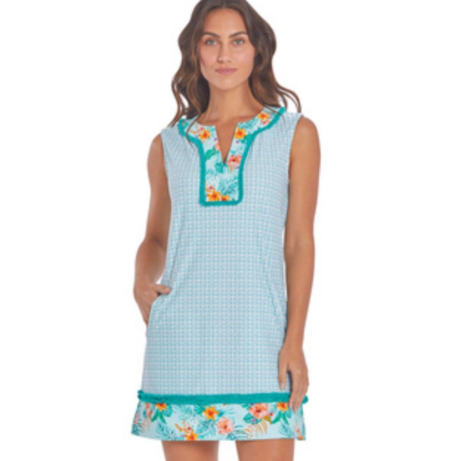 Other Cabana Life Cayman Tunic Beach Dress Tropical Floral UPF 50 Size M / US 6-8 / IT 42-44 - 1 Thumbnail