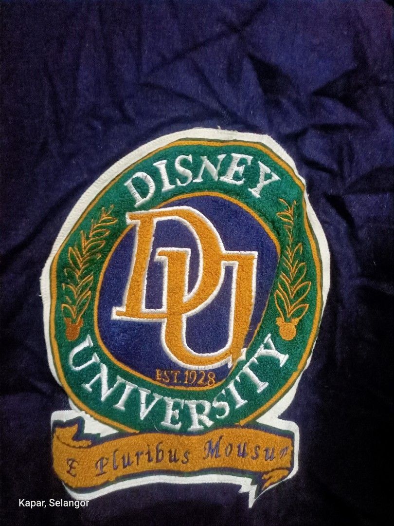 Disney × Vintage Vintage 90s Disney university varsity wool leather jacket Size US S / EU 44-46 / 1 - 5 Thumbnail