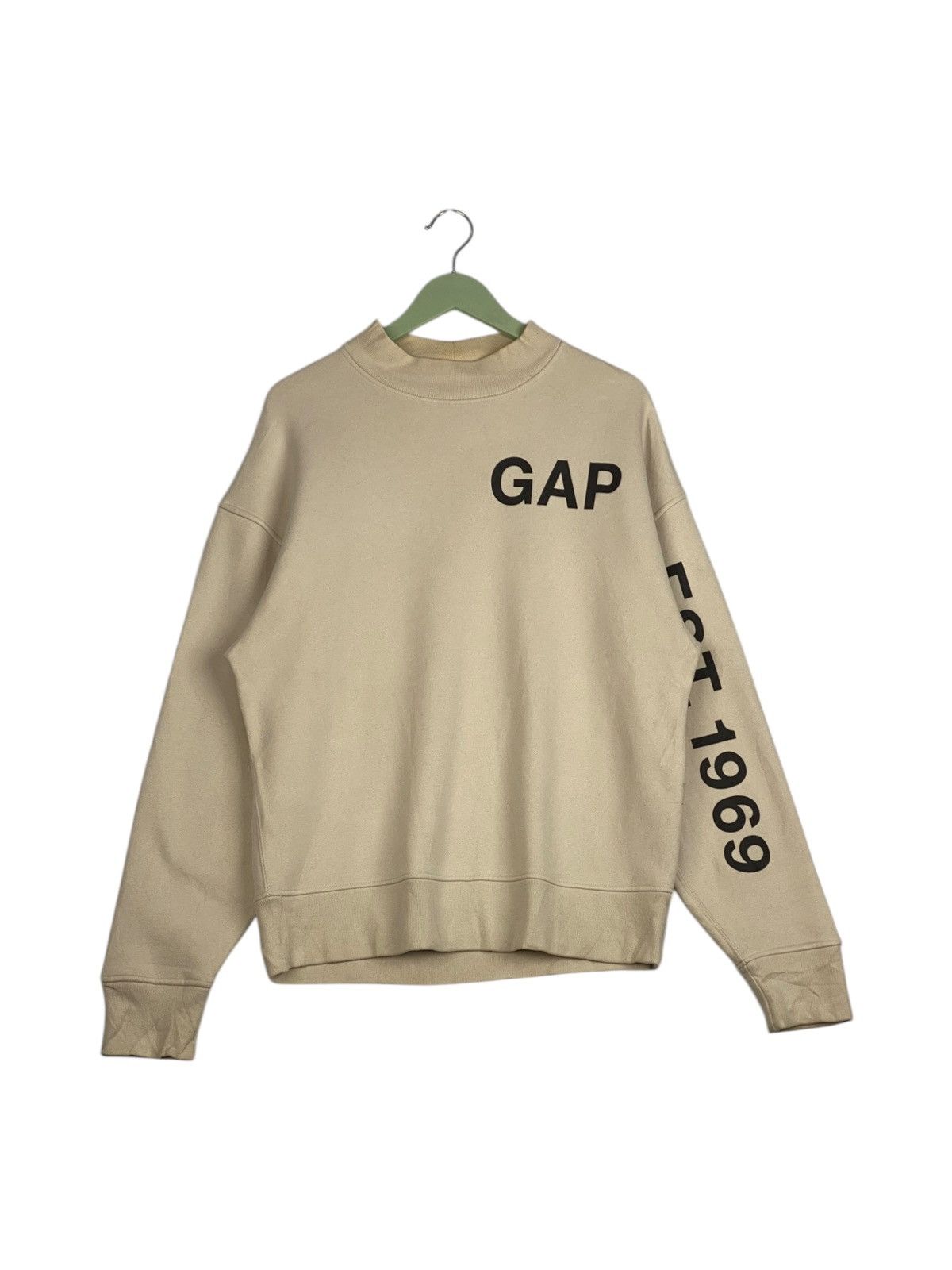 Gap × Vintage Vintage Gap Est.1969 Embroidered Crewneck Sweatshirt White Size US S / EU 44-46 / 1 - 3 Thumbnail