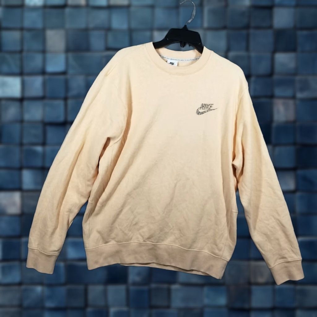Nike Nike Fleece Pullover Crewneck Revival Sweatshirt Men M White Onyx DM5630-268 NEW Size US M / EU 48-50 / 2 - 1 Thumbnail