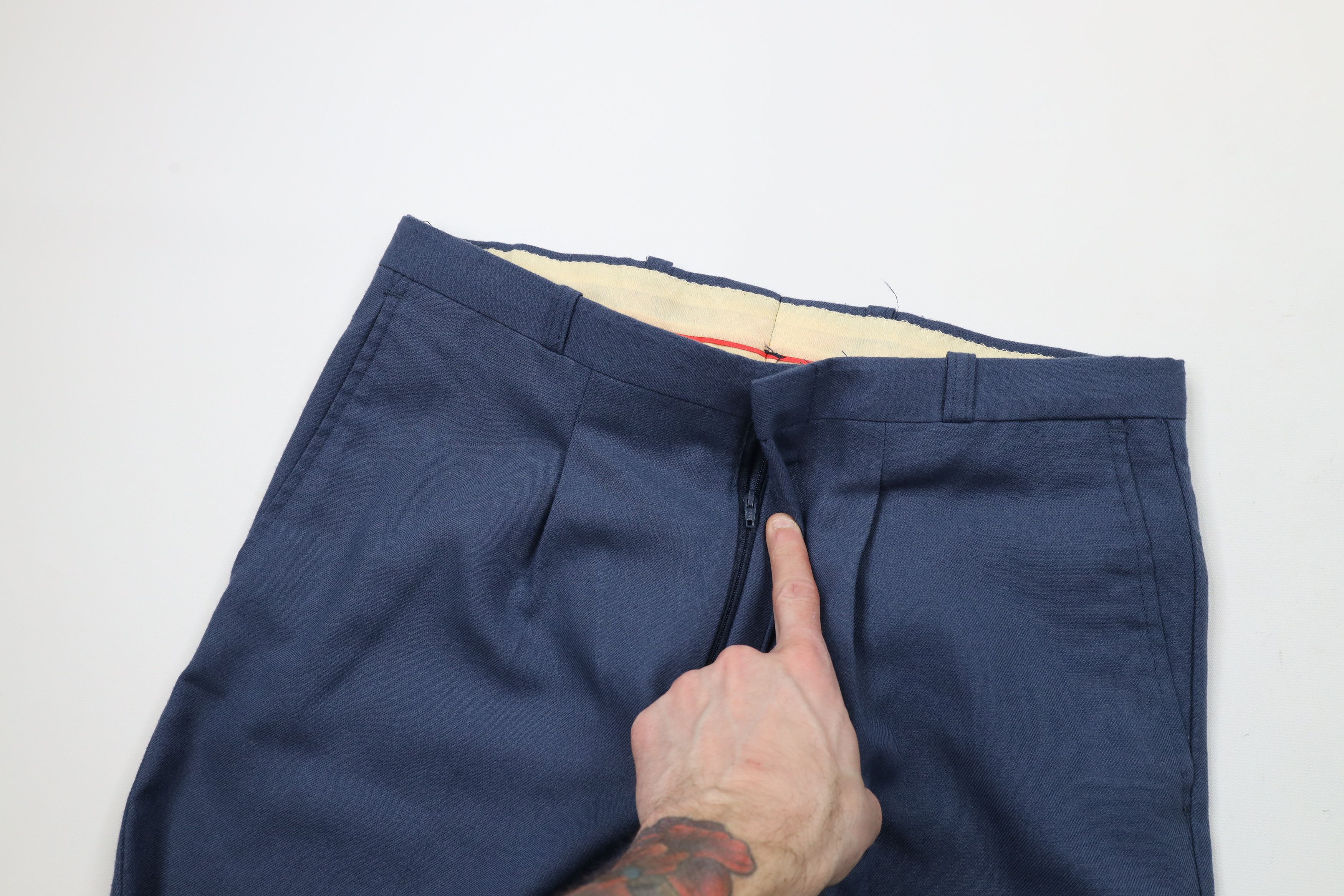 Vintage Vintage 60s Streetwear Wool Blend Knit Chinos Trousers Pants Size US 32 / EU 48 - 6 Thumbnail