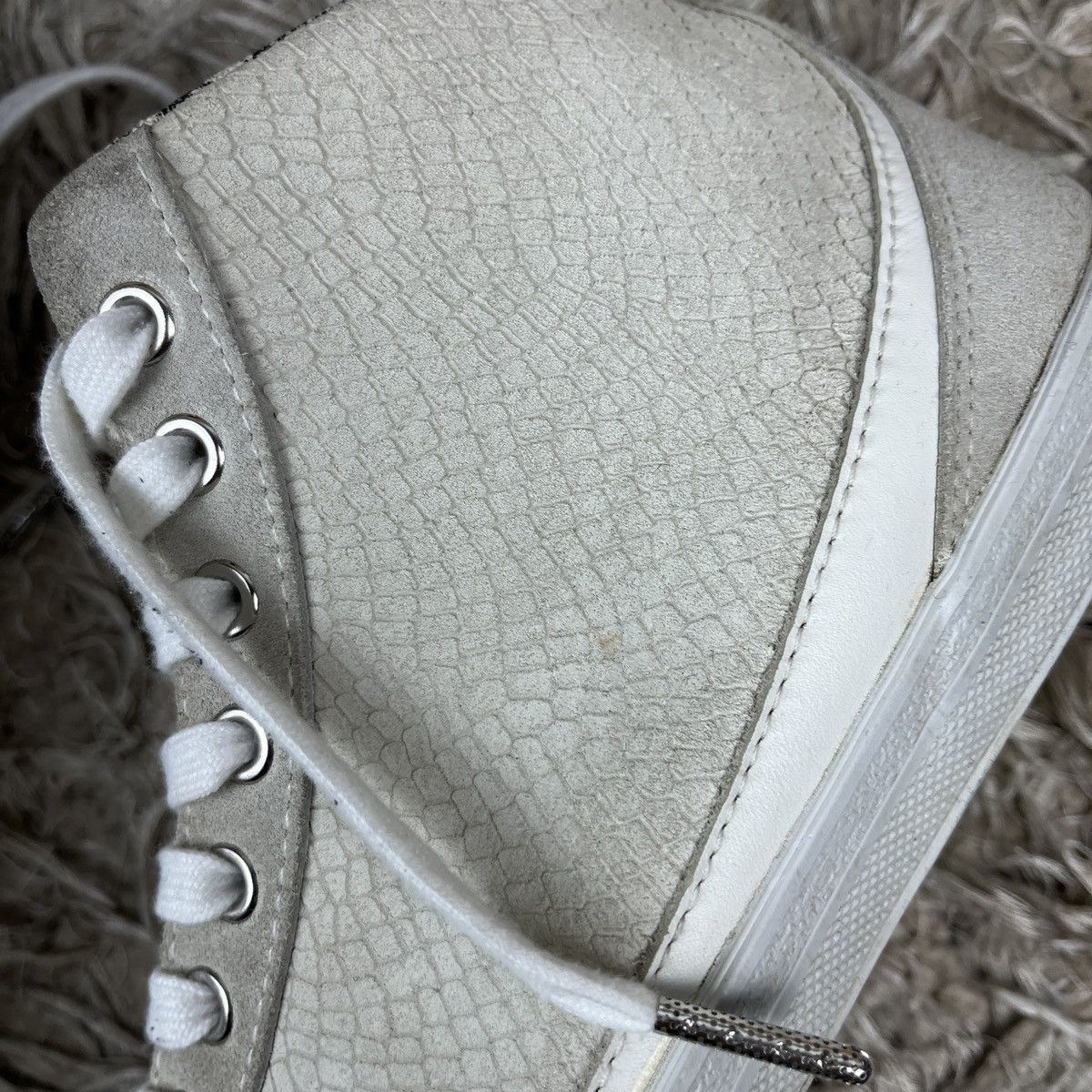 Just Cavalli Just Cavalli Sneak Skin High Top Sneakers Swag Avant Garde Size US 7 / EU 40 - 3 Thumbnail
