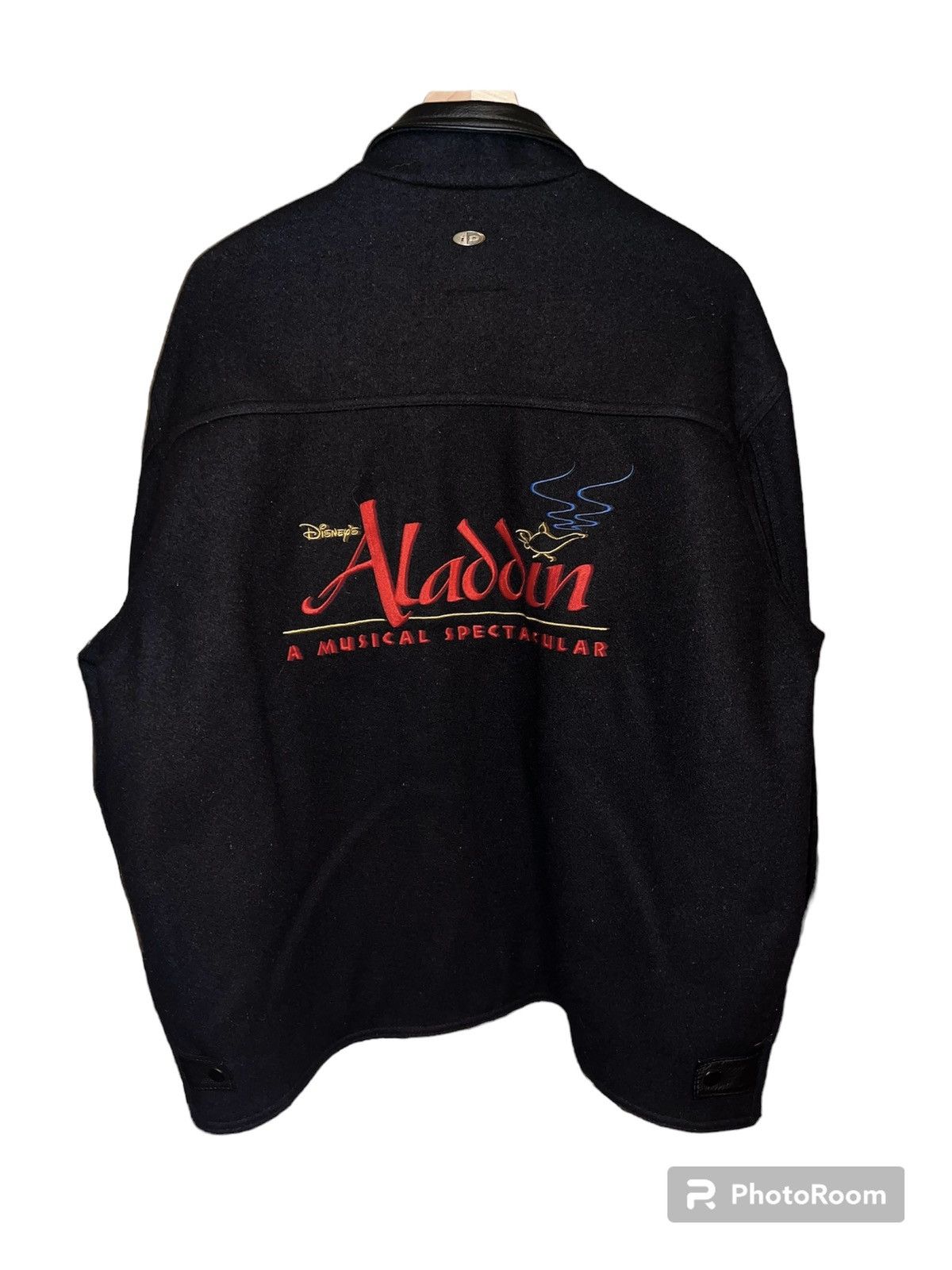 image of Disney Aladdin Cast & Crew Jacket in Black, Men's (Size XL)