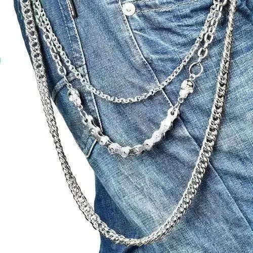 Jewelry Multilayer Waist Punk Wallet Chain Size ONE SIZE - 7 Thumbnail
