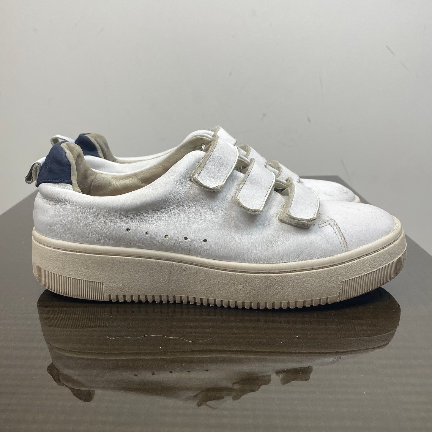 Sandro Sandro Paris Anita Blanc Leather Sneakers Trainers 38 US 8 Size US 8 / IT 38 - 3 Thumbnail