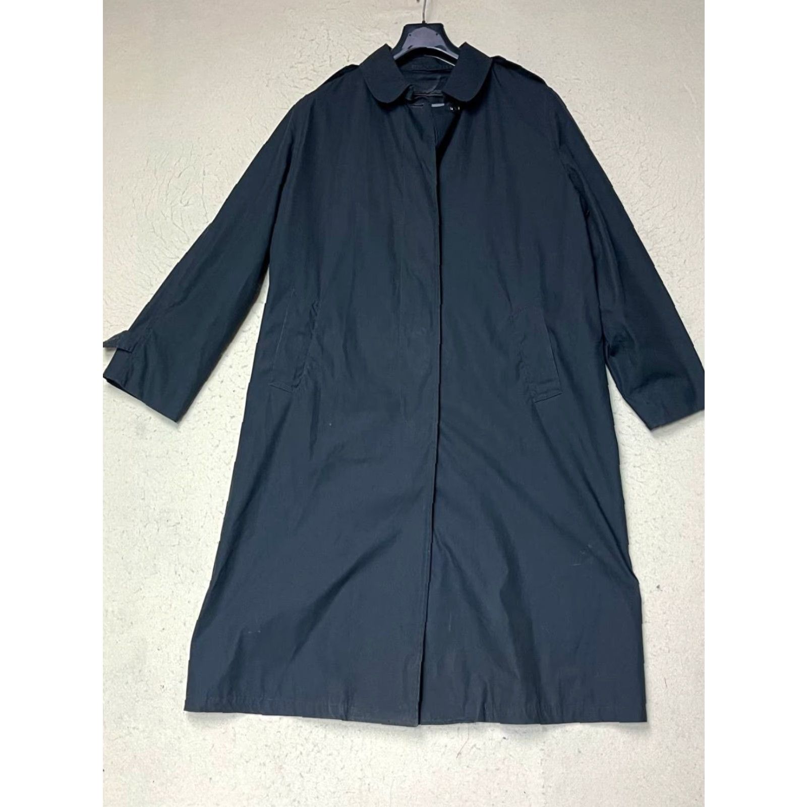 Vintage VINTAGE Defense Logistics Agency Quarterdeck Collection DSCP Long Coat Women 22L Black Button Zip Removable Lining Trench Style Coat Size 3XL / US 20-22 - 2 Thumbnail