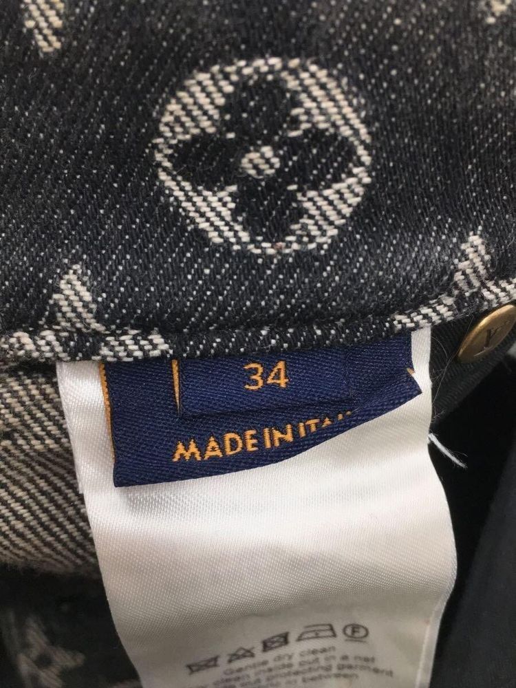 Louis Vuitton Monogram Embroidered Distressed Jeans Size US 34 / EU 50 - 6 Thumbnail